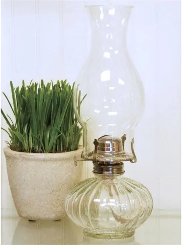 Vista 3 de Lamplight Lámpara de aceite vintage para interiores, lámpara de huracán, kit de emergencia, lámpara de lluvia de aceite de parafina, lámpara