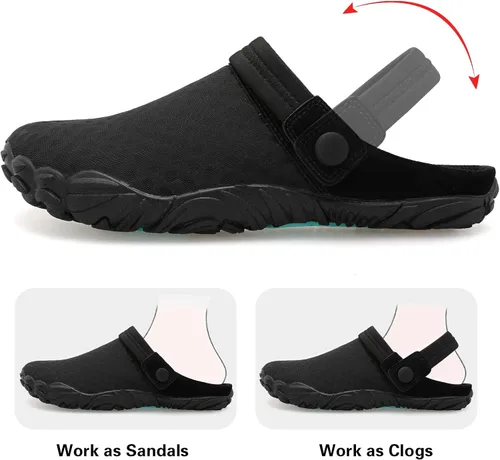 Vista 2 de shopUAL Zapatos de agua para mujer sandalias de meter para mujer sandalias casuales para exteriores zapatos de agua para playa natación piscina