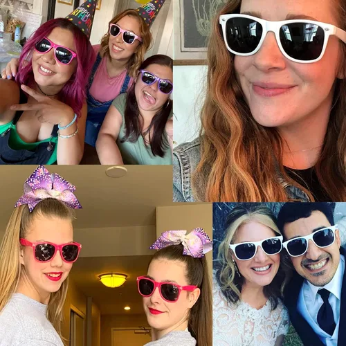 Vista 5 de 100 lentes de sol de boda personalizados a granel para invitados recuerdos de fiesta lentes de sol con logotipo personalizado para mujeres y hombres