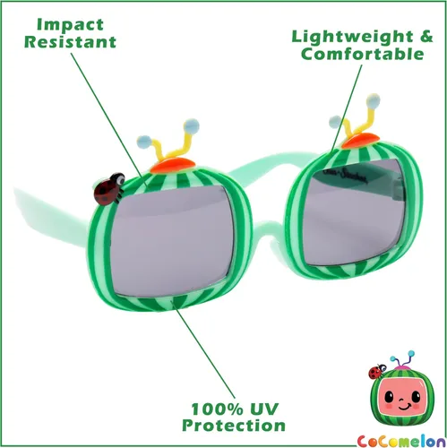 Vista 3 de Sun-Staches Cocomelon - Lentes de sol oficiales para niños, talla única, Verde