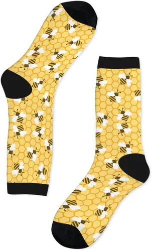 Vista 7 de AOYEGO Coloridos cardiogramas divertidos calcetines de salud Curva Novedad Casual Crew Calcetines de contraste Color Diseño para Mujeres Hombres