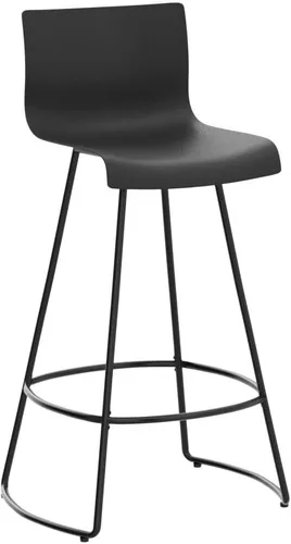 Vista 17 de WENTMENT Juego de 4 taburetes de bar giratorios de altura de mostrador con respaldo de 24 pulgadas con asiento de plástico, taburetes de bar