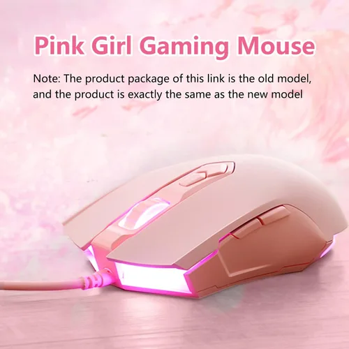 Vista 2 de Lomiluskr Ratones para juegos AJ52 con cable, programables 7 botones, ratones de computadora con retroiluminación LED RGB, 500-2750 DPI ajustable