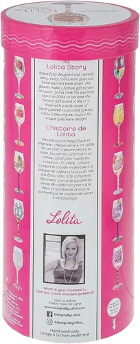 Vista 9 de Enesco Designs by Lolita Super Teacher - Copa de vino artesanal pintada a mano, 15 onzas, multicolor