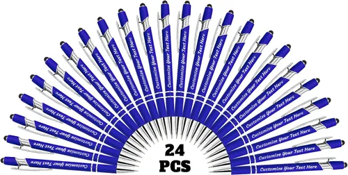 Vista 42 de 12 bolígrafos personalizados a granel, bolígrafos personalizados con grabado personalizado con nombre o texto, regalo ideal de aniversario