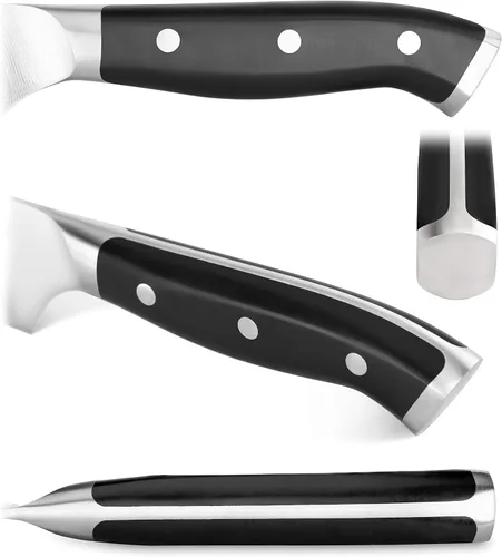 Vista 7 de Cangshan D Series 59120 Cuchillo de chef forjado de acero alemán, 8 pulgadas