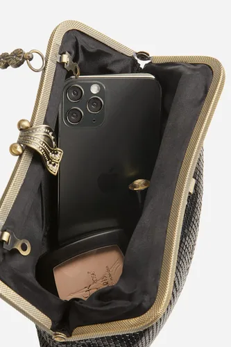 Vista 4 de BABEYOND Bolsos de mano para mujer bolso de noche formal metálico con cuentas para boda fiesta de graduación de los años 20