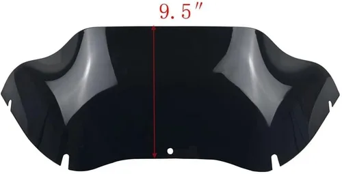 Vista 3 de Parabrisas Negro de 9.5 pulgadas Divisor de Viento Compatible con Harley Davidson Touring Road Glide FLTR 1998-2013 (Tintado)