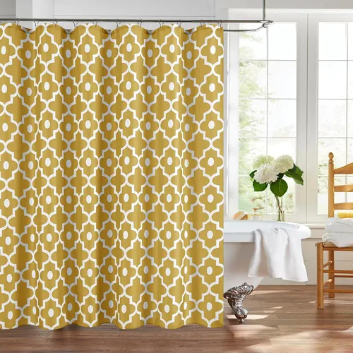 Vista 20 de Biscaynebay - Cortinas de tela texturizada a cuadros para baño