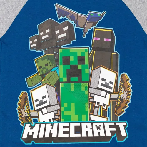 Vista 7 de Minecraft Paquete de 2 camisetas gráficas de manga corta para niños
