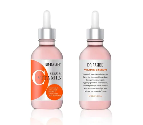 Vista 4 de Dr Rashel Vitamina C, retinol y ácido hialurónico completo de suero facial hidratante reparador, tamaño (1.01 oz x paquete de 3 sueros faciales)