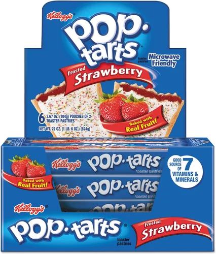 Vista 3 de Kellogg's Pop-Tarts Frosted Strawberry - 2 CT