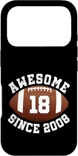 Vista 30 de Awesome Since 2008 18th Birthday Men Son American Football Case for iPhone 17
