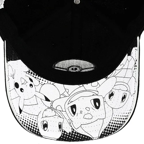 Vista 6 de Pokémon - Sombrero holográfico de poliuretano Pokeball negro Elite Flex