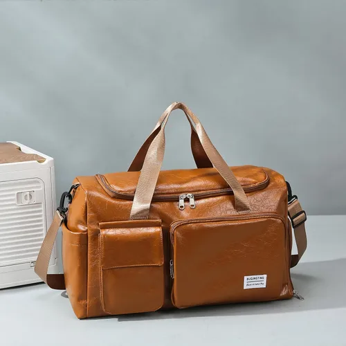 Vista 151 de Pequeña bolsa de gimnasio para mujer, bolsa de viaje con compartimento para zapatos
