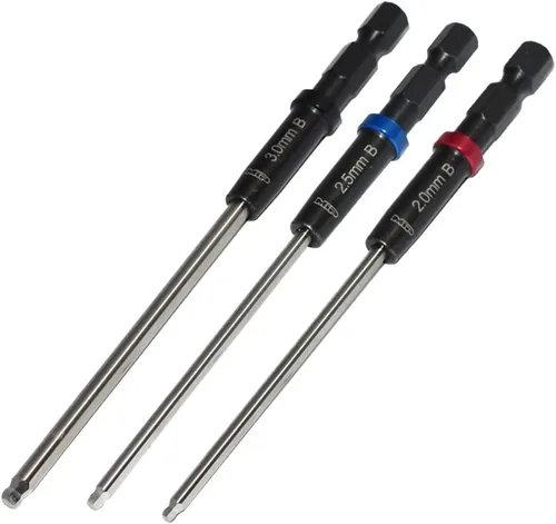Vista 11 de MIP Broca Hexagonal Estándar RC .050 9200S – Llave Allen de Cabeza Hexagonal Herramientas de Taladro y Brocas para Destornilladores, Atornilladores