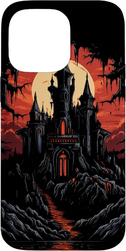 Vista 21 de Carcasa de fantasía oscura para iPhone 16 Castillo gótico Arquitectura Gótica Brujería