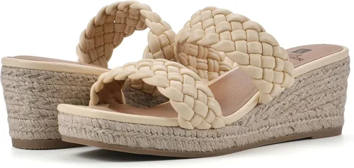 Vista 2 de WHITE MOUNTAIN Sandalias de plataforma Salvadora para mujer