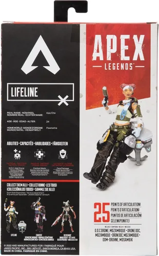 Vista 8 de Electronic Arts Apex Legends Figura de acción de 6 pulgadas Lifeline coleccionable