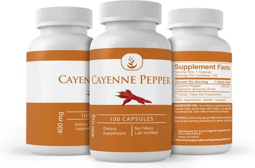 Vista 7 de Pure Original Ingredients Pimienta de Cayena, (100 cápsulas) siempre pura, sin aditivos ni rellenos, verificado por laboratorio