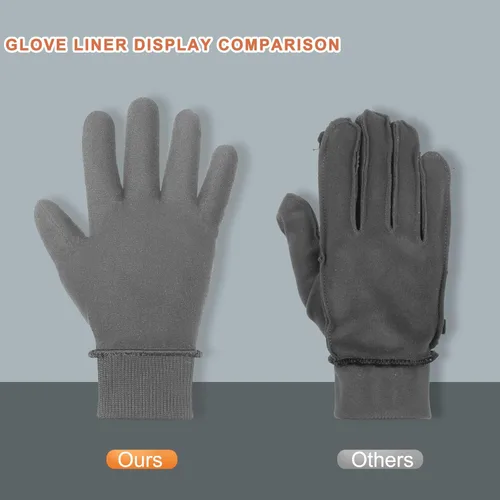 Vista 3 de ihuan Guantes de invierno para hombres y mujeres, guantes cálidos impermeables para clima frío, guantes térmicos para pantalla táctil para correr
