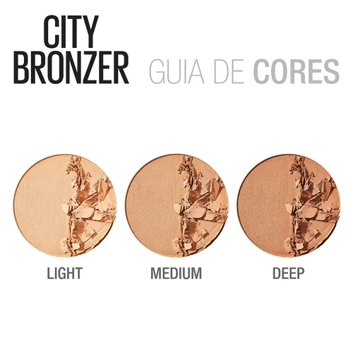 Vista 4 de Maybelline Polvo de maquillaje bronceador New York City, polvo bronceador y de contorno, 200, 0.32 oz.