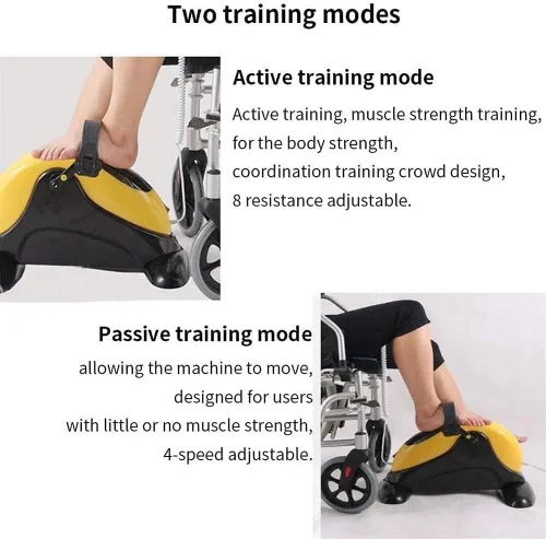 Vista 7 de Mini bicicleta estática, ejercitadora de pedal para bicicleta debajo del escritorio, máquina portátil para ejercicio de brazos y piernas