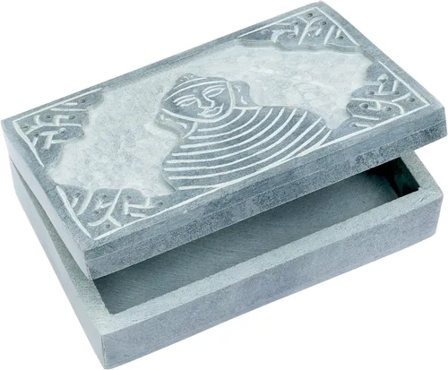 Vista 6 de Crocon Joyero hecho a mano, organizador decorativo de estilo real para joyas y maquillaje, elegante caja de baratijas, decoración de mesa, regalo