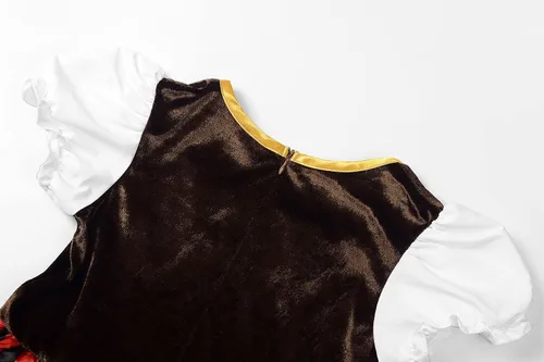 Vista 4 de ReliBeauty Vestido pirata para niñas, disfraz de bucanero marino