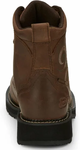 Vista 4 de Justin - Botas de trabajo de acero Gypsy Katerina WP para mujer, 7, Marrón, 7.5