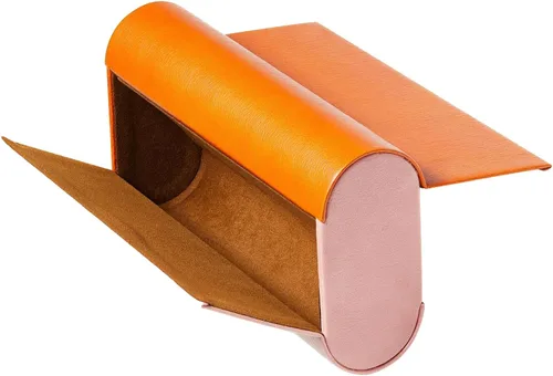 Vista 4 de Estuche doble para gafas, carcasa rígida 2 en 1 de almacenamiento para gafas de sol y gafas, funda delgada con cierre magnético
