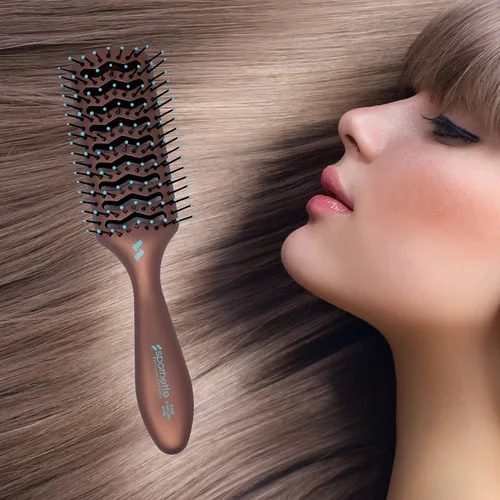 Vista 3 de Spornette Ion Fusion Vent Brush 176 Bundle con limpiador de cepillo para el cabello