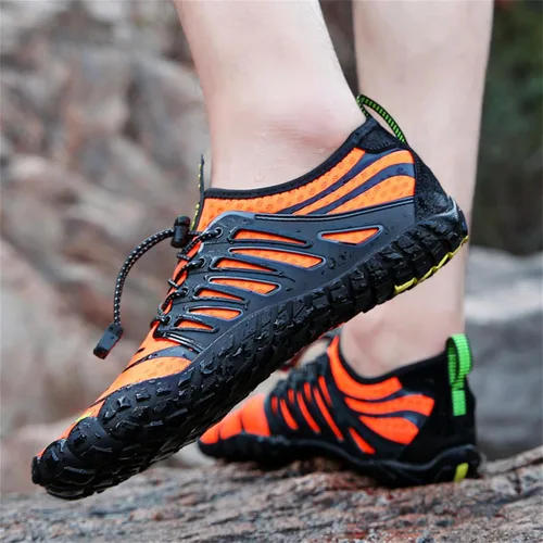 Vista 4 de UBFEN Zapatos acuáticos para natación, para hombre y mujer, para deportes de playa, secado rápido, descalzos para navegación, pesca, buceo, surf