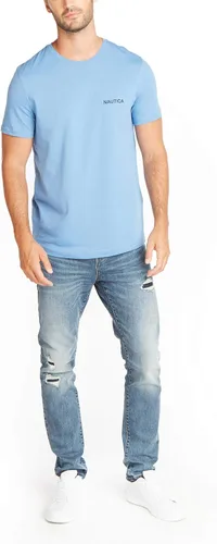 Vista 2 de Nautica - Camiseta de manga corta lisa y cuello redondo
