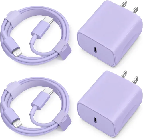 Vista 9 de Cargador súper rápido para iPhone 14, 13, 12, 11, paquete de 20 W, cargador de pared USB C rápido de 20 W, con cable de carga rápida de 6 pies