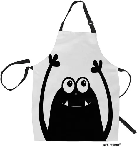Vista 4 de HGOD DESIGNS Delantal de cocina de frutas para mujeres y hombres para cocinar, jardinería, baberos ajustables para el hogar, tamaño adulto