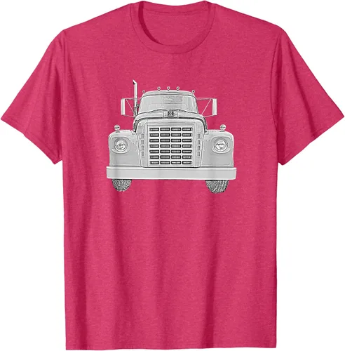Vista 21 de Camiseta clásica de camión pesado International Harvester IH Loadstar, Negro, S