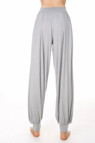 Vista 2 de Pantalones de algodón para mujer, elásticos, suaves, para yoga, deportes