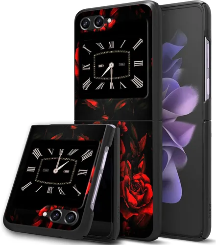 Vista 14 de Funda para Samsung Galaxy Z Flip 5 5G, Galaxy Z Flip 5, PC duro a prueba de golpes, plegable, duradera, resistente a los arañazos, para Samsung Z