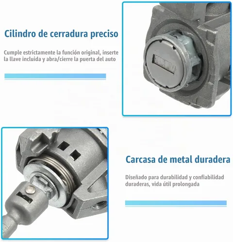 Vista 4 de X AUTOHAUX 1 Juego de cilindros de cerradura de puerta del lado del conductor con 2 llaves para Honda CRV 2012-2016 72185-T0A-A01