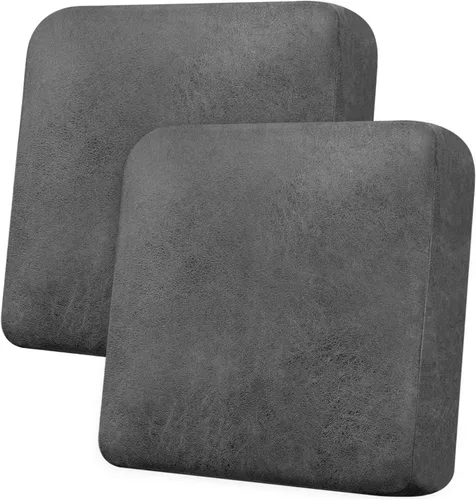 Vista 77 de Funda de cojín para sofá con aspecto de cuero, 1 unidad, elástica, para sala de estar, funda de cojín individual para sofá, protector de asiento