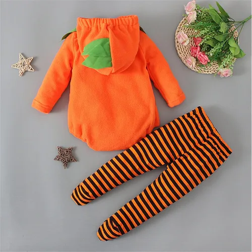 Vista 5 de Disfraz de calabaza para bebé, unisex para niños pequeños