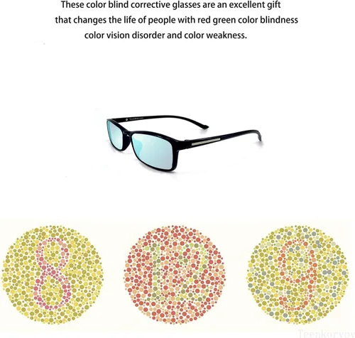 Vista 5 de Gafas para daltónico para hombres, Fullframe (Teen-019)