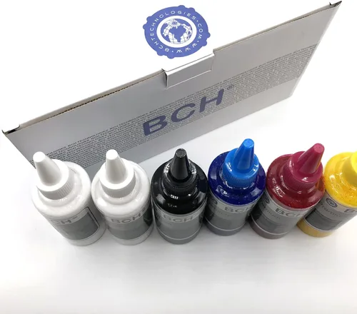 Vista 4 de BCH Tinta DTF prémium para impresoras de inyección de tinta Epson – Tinta de transferencia de calor directa a película para ET-8550, XP-15000