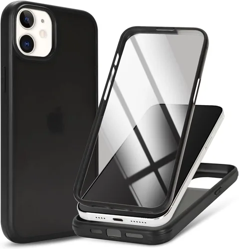Vista 21 de Funda para iPhone 12 mini con protector de pantalla, color negro