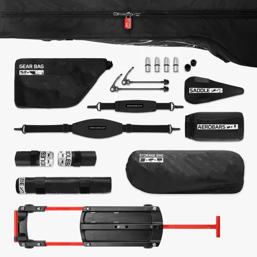 Vista 7 de SCICON Sports Aerocomfort 3.0 TSA Bolso de viaje para bicicleta de triatlón
