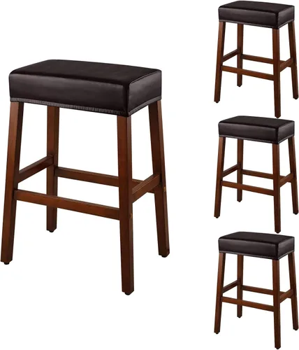 Vista 39 de YISUN Fundas de taburete rectangulares, paquete de 2 fundas elásticas impermeables para asiento de silla de montar, taburetes de bar, sillas de bar
