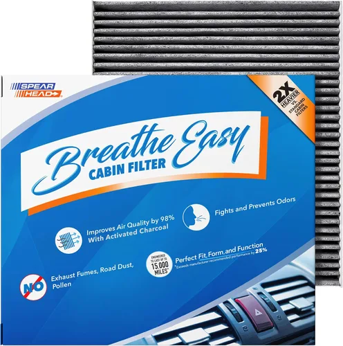 Vista 17 de Spearhead Odor Defense Breathe Easy - Filtro de cabina para AC y calentador Compatible con Chrysler 200 2015-17, Cherokee 2014-18 como OEM Hasta