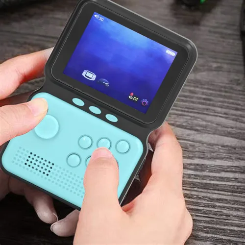 Vista 5 de Consola de juegos portátil, consola de videojuegos retro portátil con tarjeta de memoria 4G, compatible con conexión de TV, reproductor