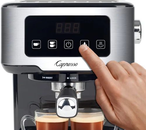 Vista 6 de Capresso Café TS Máquina de café espresso con pantalla táctil, 50 onzas, color plateado